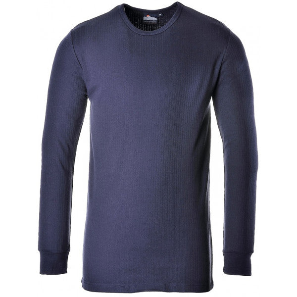 Thermal Long Sleeve T-Shirt - Navy - Large