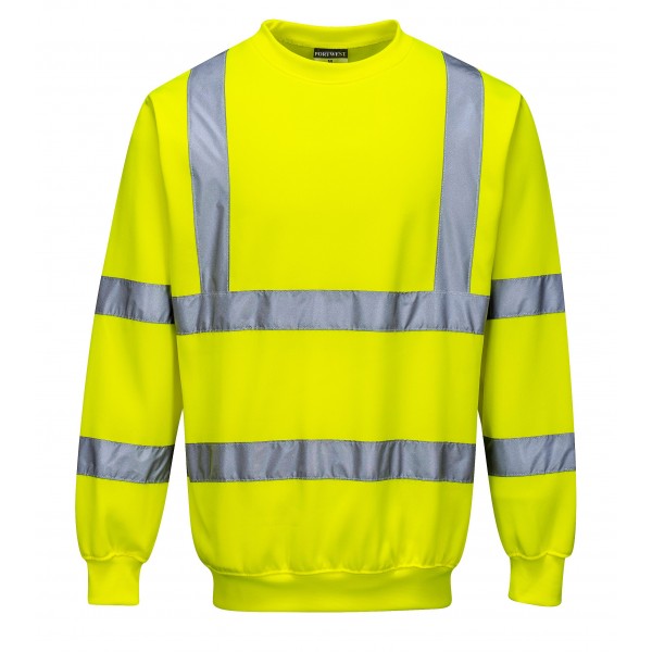 Hi-Vis Sweatshirt - Yellow - Large