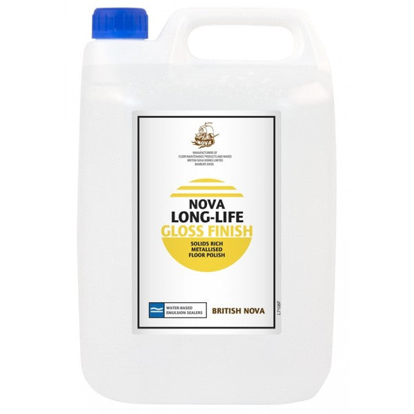Long Life Gloss Finish Floor Polish - 5 Litre