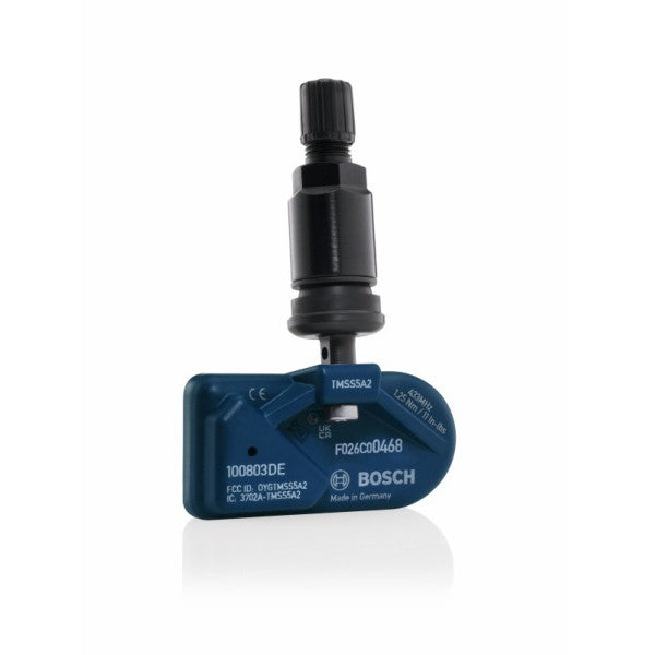 TPMS CLAMP-IN METAL VALVE (BLACK)