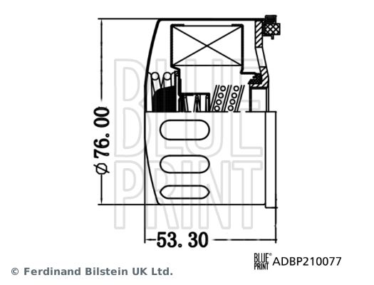 Blue Print ADBP210077 Oil Filter - 3