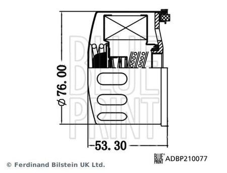Blue Print ADBP210077 Oil Filter - 3