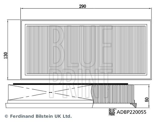 Blue Print ADBP220055 Air filter kit - 3