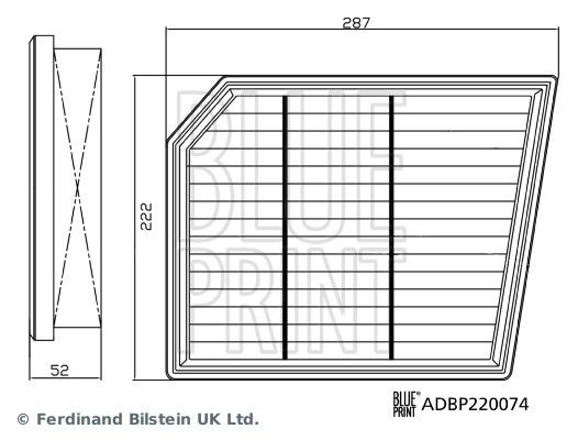 Blue Print ADBP220074 Air Filter - 2
