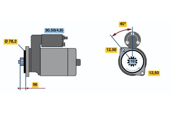 Bosch 0001120406 Starter - 5