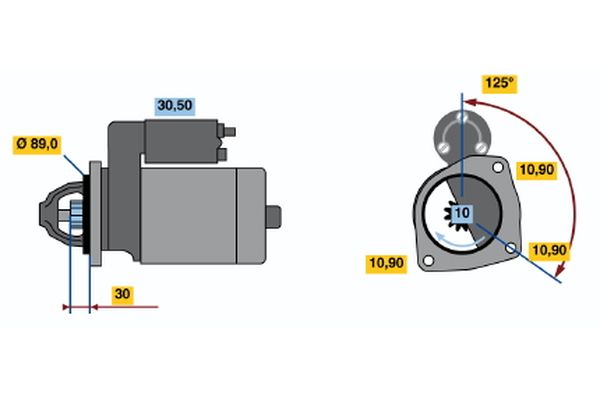 Bosch 0001231017 Starter - 5