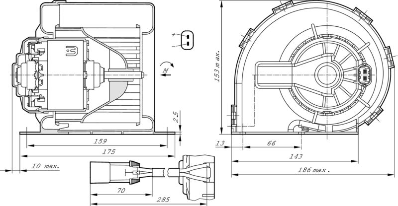 Bosch 0130115604 Interior Blower - 5