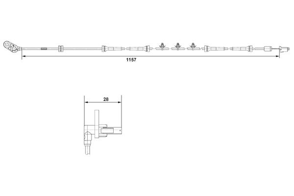 Bosch 0265007464 Sensor, wheel speed - 5