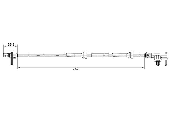 Bosch 0265007638 Sensor, wheel speed - 5