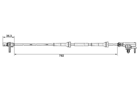 Bosch 0265007638 Sensor, wheel speed - 5