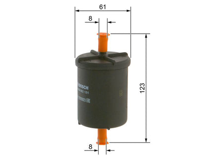 Bosch 0450902151 Fuel Filter - 1