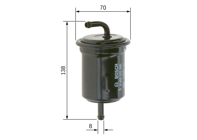 Bosch 0450905986 Fuel Filter - 5