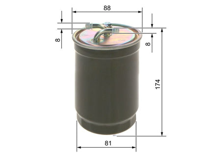 Bosch 0450906172 Fuel Filter - 1