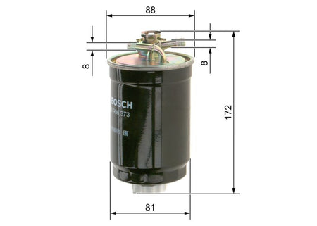 Bosch 0450906373 Fuel Filter - 1