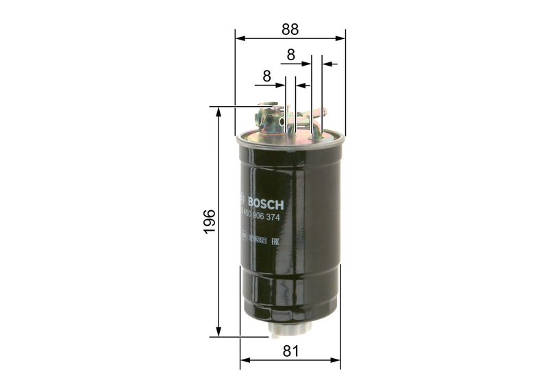 Bosch 0450906374 Fuel Filter - 1