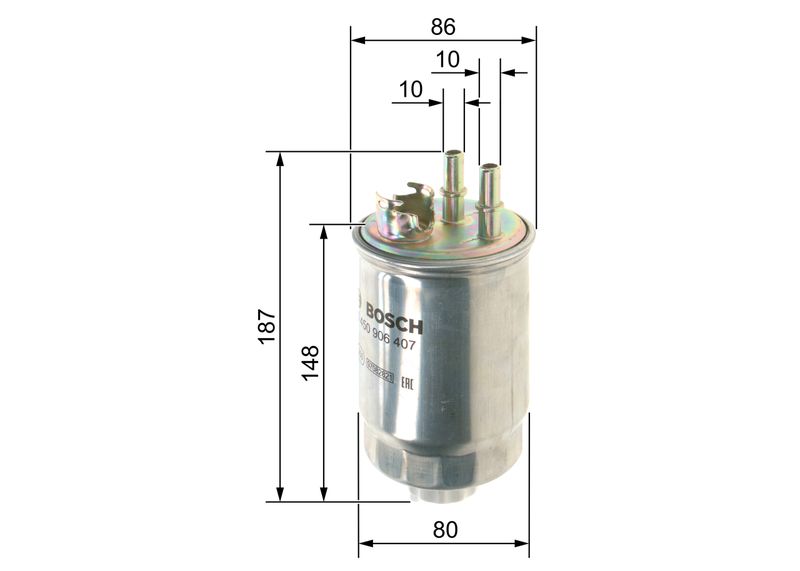 Bosch 0450906407 Fuel Filter - 1