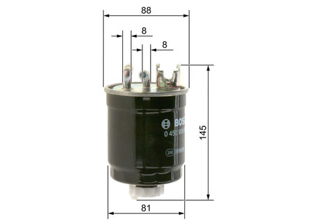 Bosch 0450906409 Fuel Filter - 1