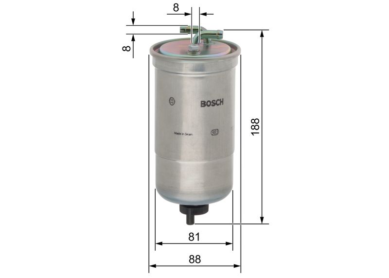 Bosch 0450906442 Fuel Filter - 1