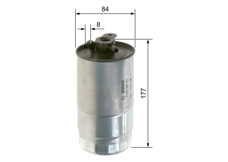 Bosch 0450906451 Fuel Filter - 1
