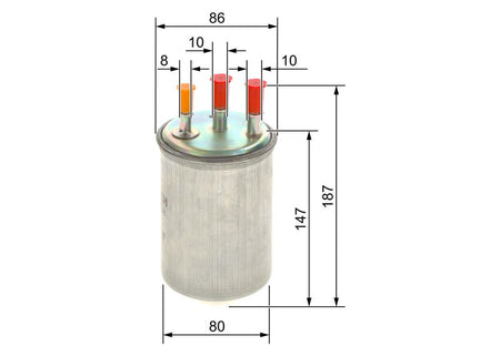 Bosch 0450906508 Fuel Filter - 1