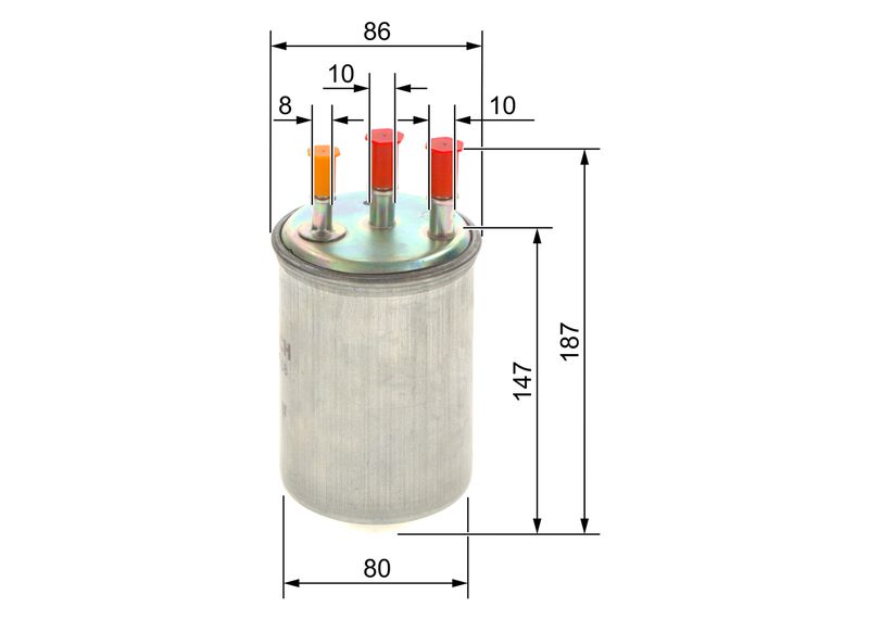 Bosch 0450906508 Fuel Filter - 1