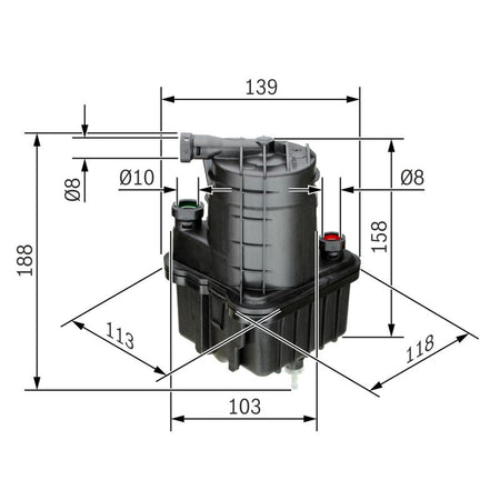 Bosch 0450907015 Fuel Filter - 1