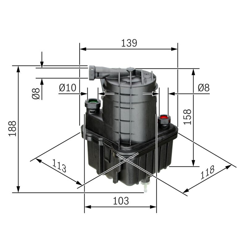 Bosch 0450907015 Fuel Filter - 1