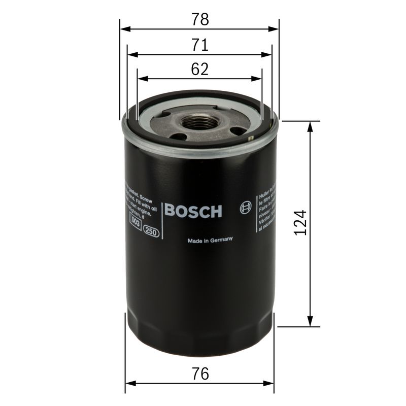 Bosch 0451103105 Oil Filter - 1