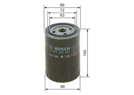 Bosch 0451103347 Oil Filter - 1