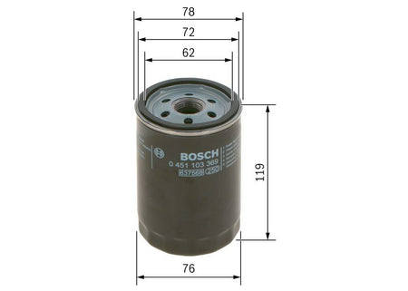 Bosch 0451103369 Oil Filter - 5