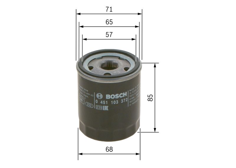 Bosch 0451103372 Oil Filter - 5