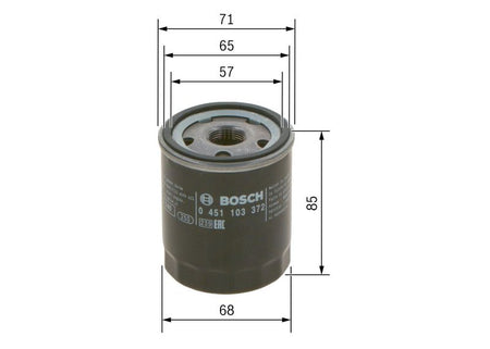 Bosch 0451103372 Oil Filter - 5