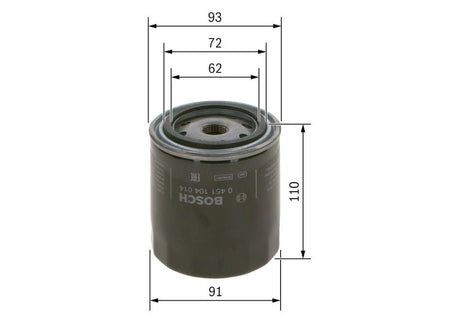 Bosch 0451104014 Oil Filter - 5