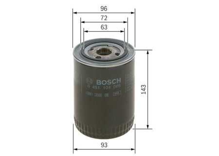 Bosch 0451104066 Oil Filter - 5