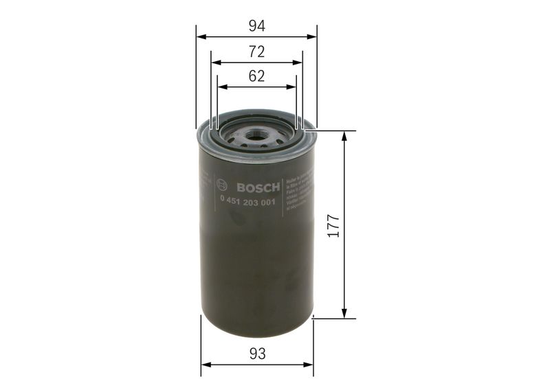 Bosch 0451203001 Oil Filter - 5