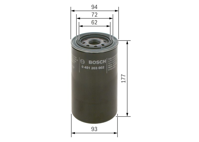 Bosch 0451203002 Oil Filter - 5