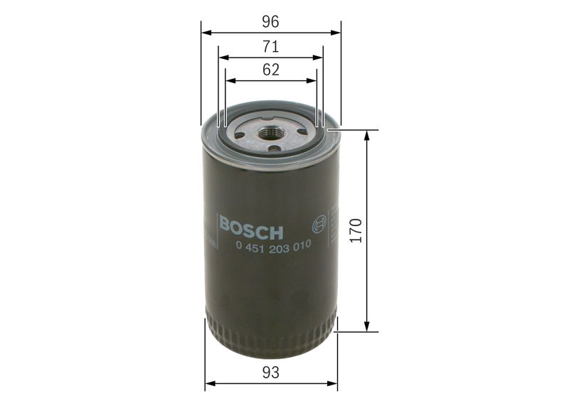 Bosch 0451203010 Oil Filter - 1