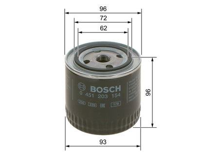 Bosch 0451203154 Oil Filter - 1