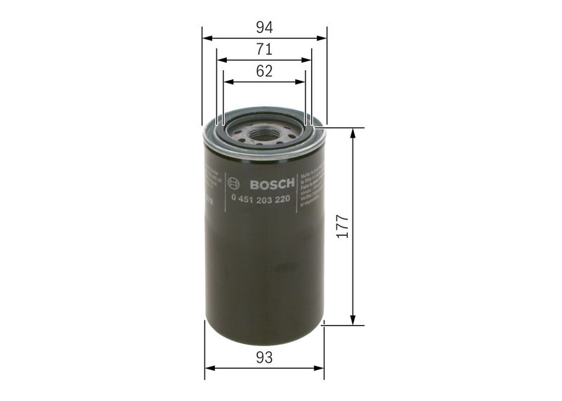 Bosch 0451203220 Oil Filter - 1