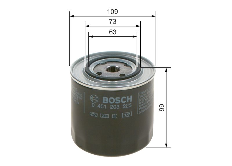 Bosch 0451203223 Oil Filter - 1