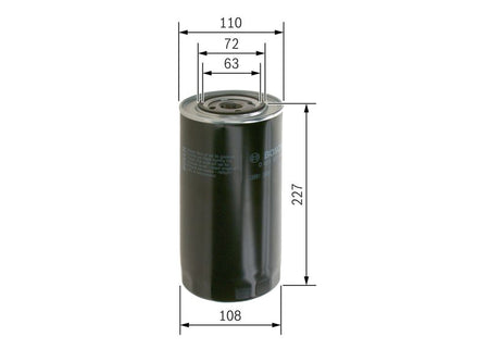 Bosch 0451301156 Oil Filter - 1