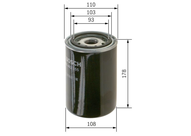 Bosch 0451301207 Oil Filter - 1