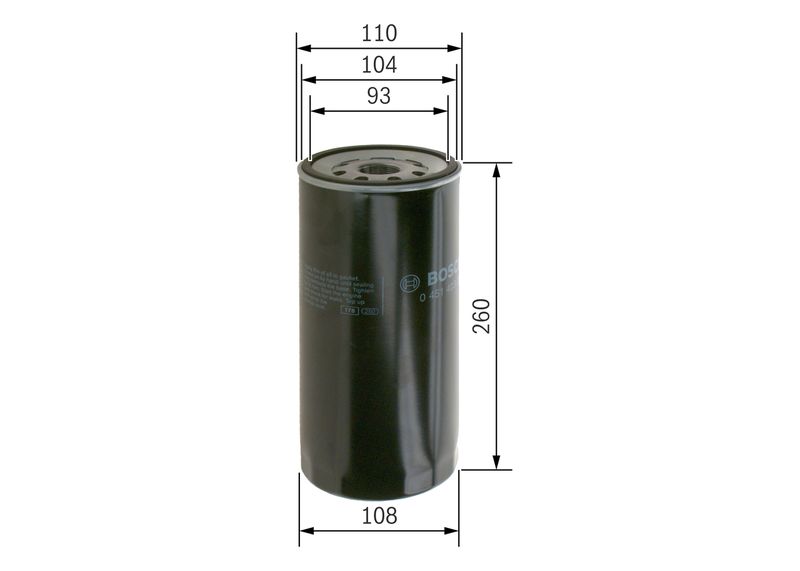 Bosch 0451403001 Oil Filter - 1