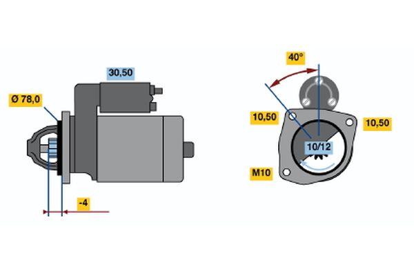 Bosch 0986010590 Starter - 2