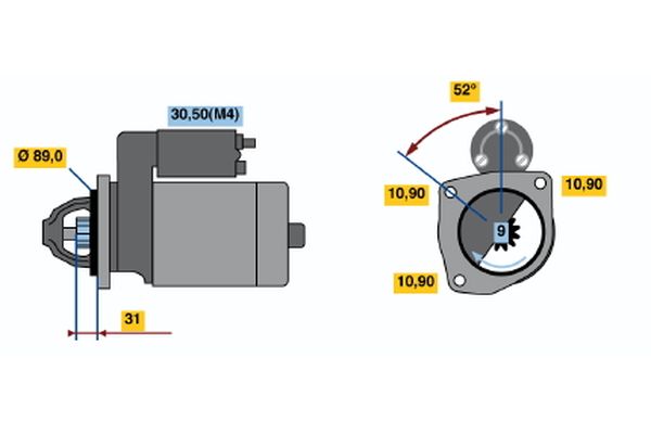 Bosch 0986011140 Starter - 2