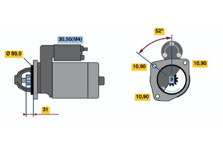 Bosch 0986011140 Starter - 2