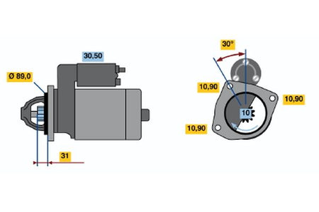 Bosch 0986011290 Starter - 2