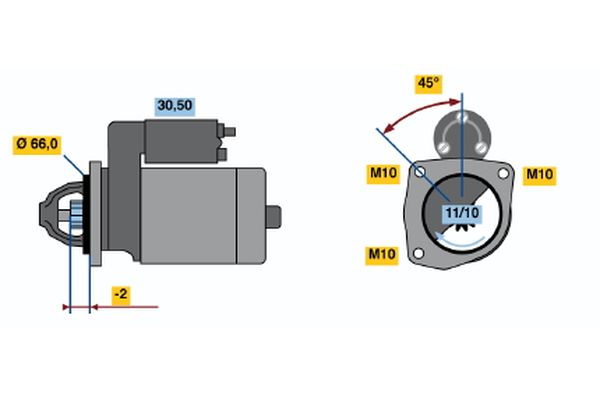 Bosch 0986013240 Starter - 2