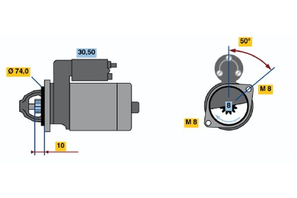 Bosch 0986014371 Starter - 2