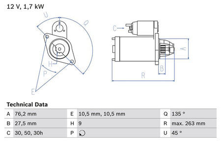 Bosch 0986014890 Starter - 1